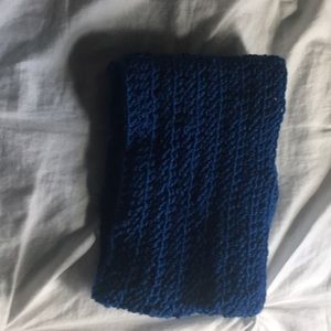 Hand Crochet Denim Blue Scarf 🧣